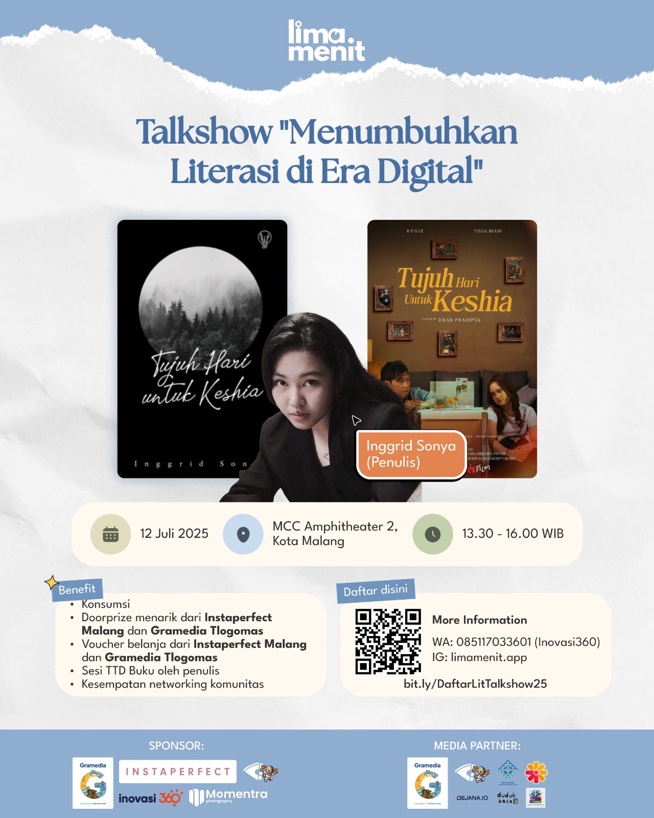 BacaBareng : Talkshow Menumbuhkan Literasi di Era Digital