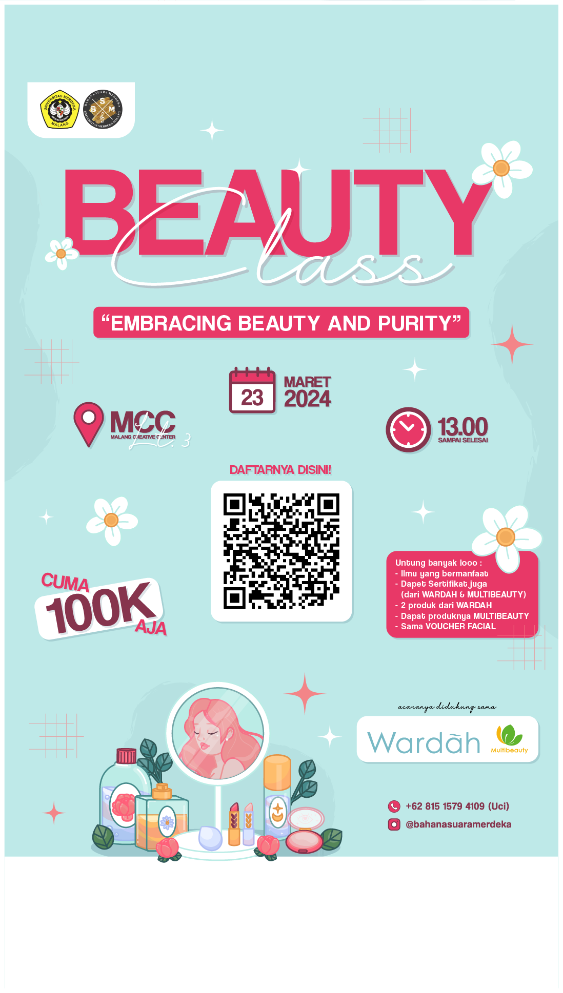 Beauty Class bersama Wardah dan Multibeauty | event.mcc.or.id