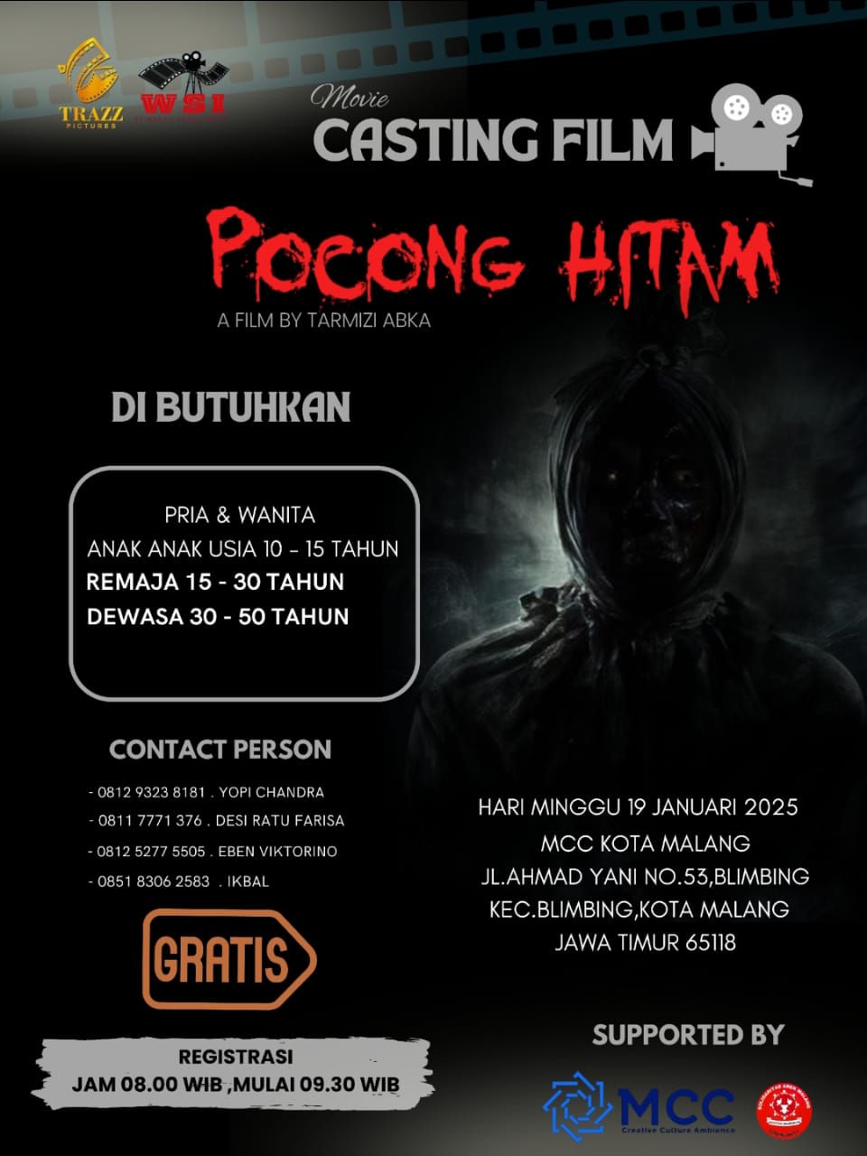 Casting Film Pocong Hitam