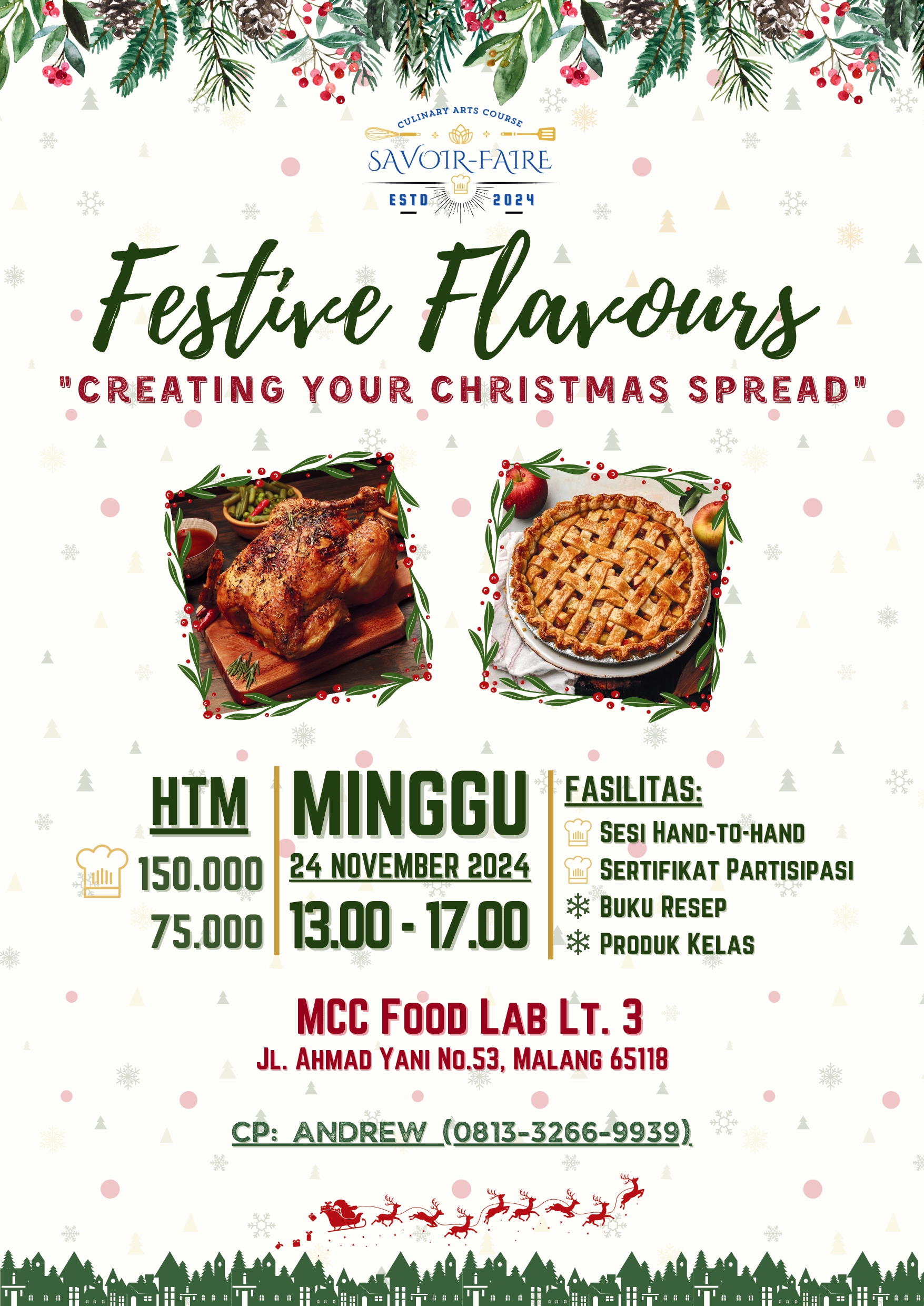 Cooking Class "Festive Flavours: Creating Your Christmas Spread"