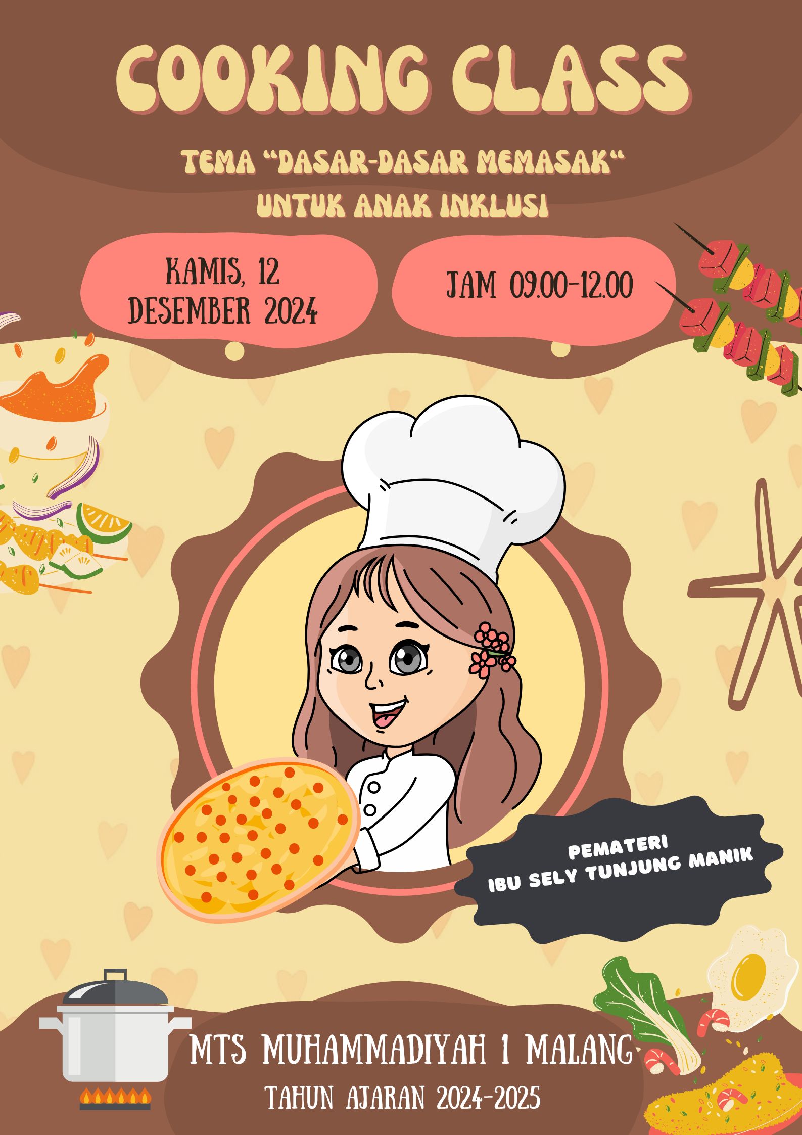 Cooking Class Tema: "Dasar-dasar memasak untuk anak inklusi"