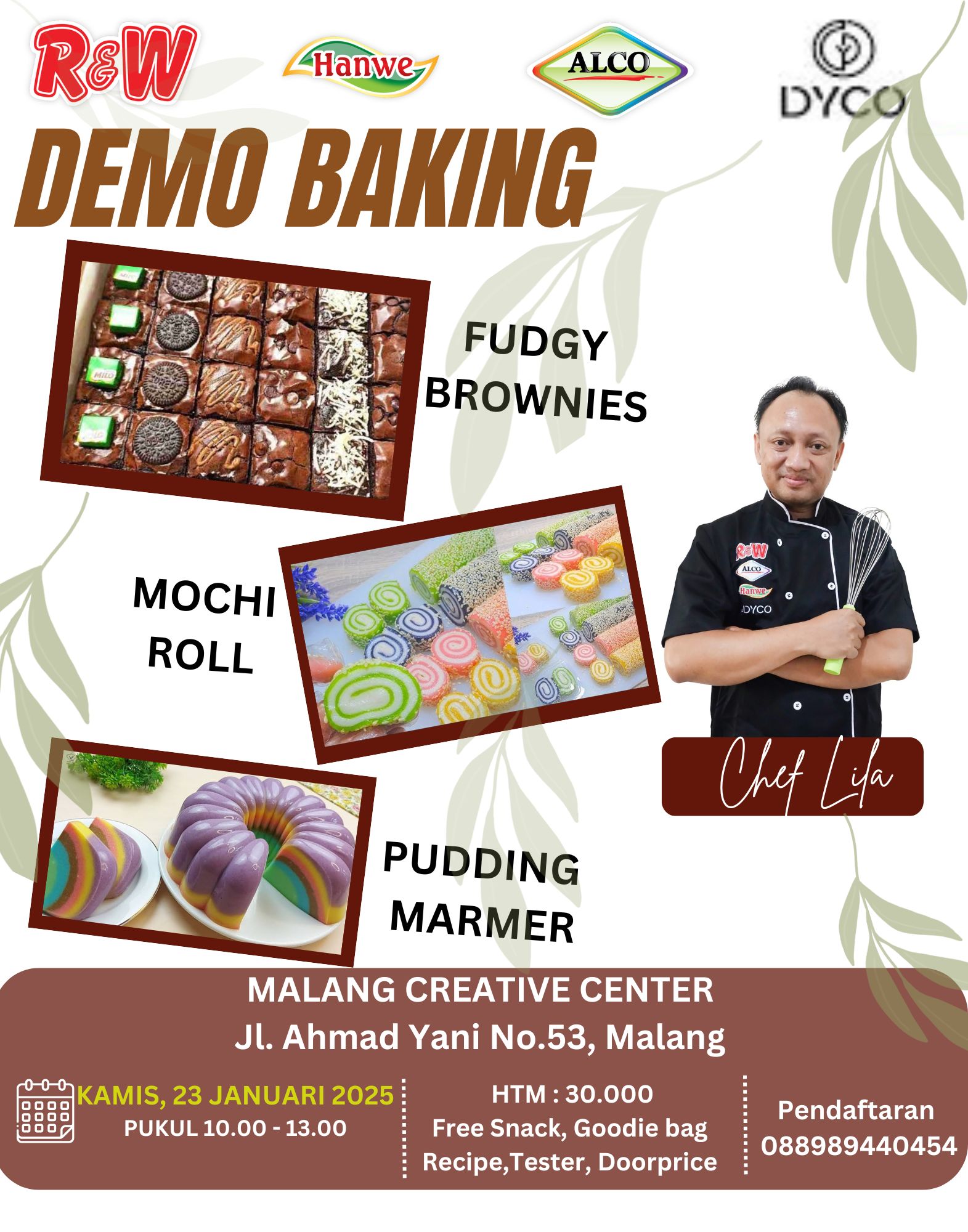 DEMO BAKING Fudgy Brownis By R&W 