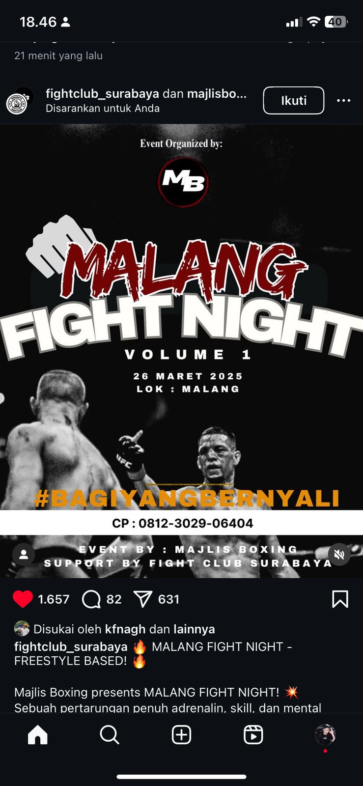 Face Off & Technical Meeting event boxing "Malang Fight Night"