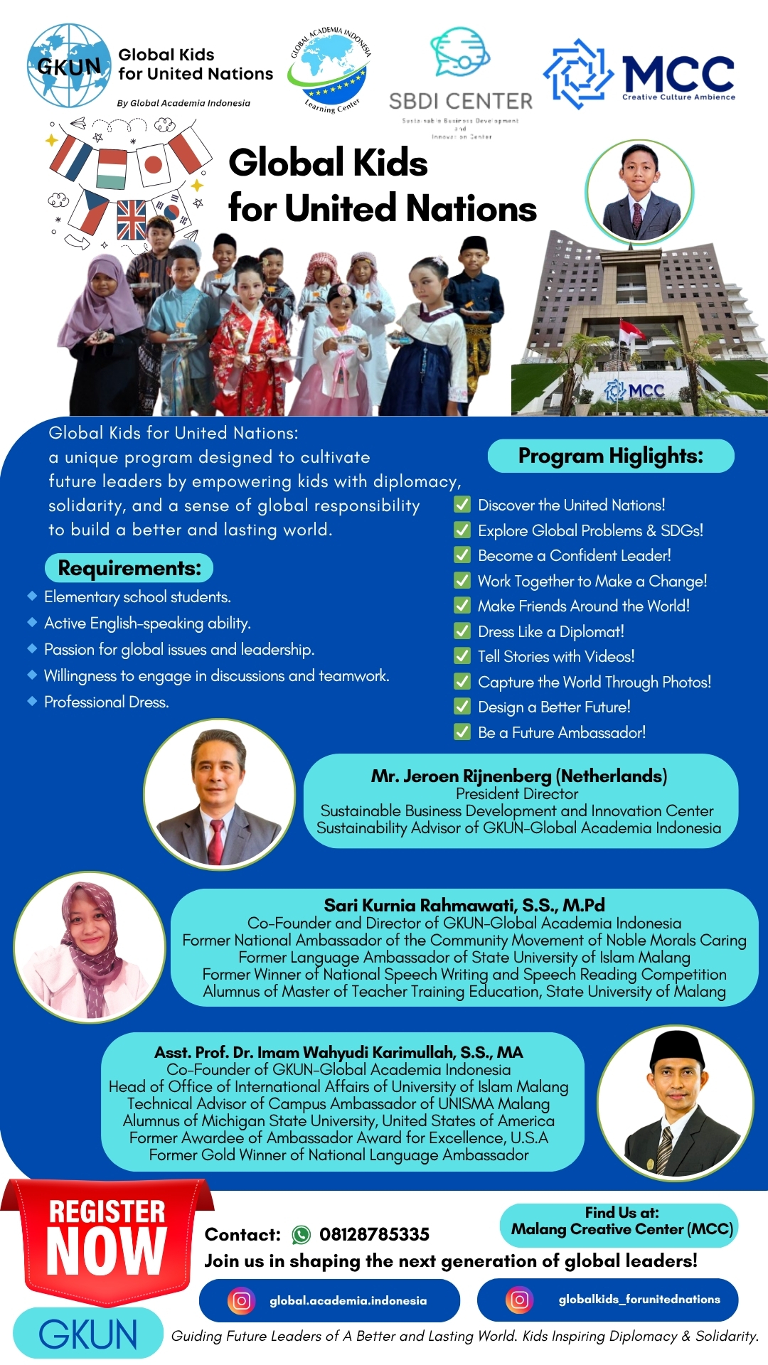 Global Kids for United Nations : Membimbing Pemimpin Masa Depan untuk Dunia yang Lebih Baik dan Berkelanjutan