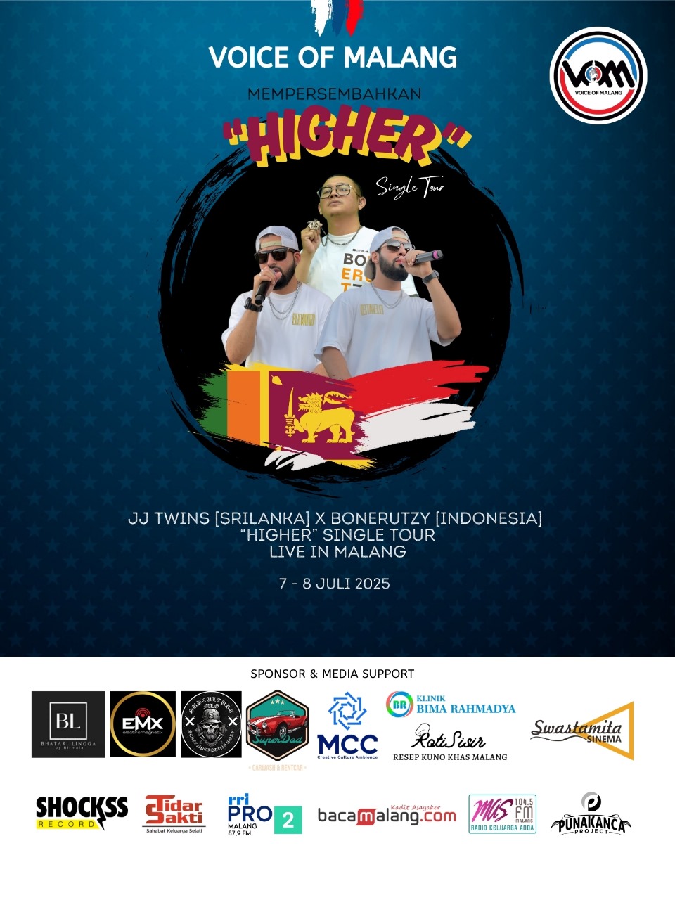 Talkshow & Perfomance by JJ Twins x Bonerutzy "Higher Single Tour"