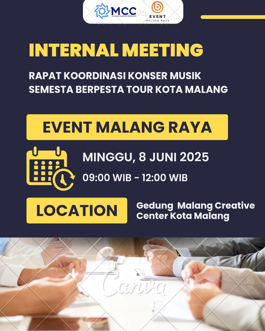 Internal Meeting Event Konser Semesta Berpesta Kota Malang