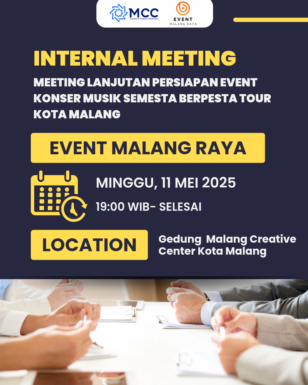 Internal Meeting Event Konser Semesta Berpesta Kota Malang