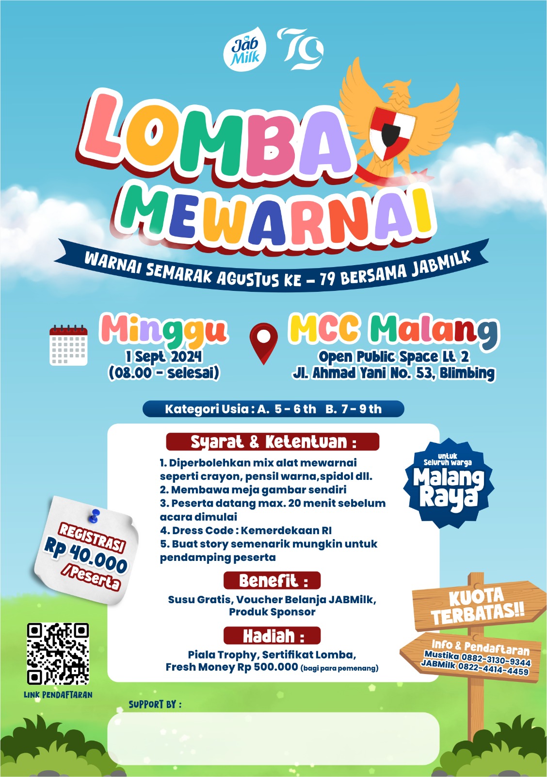 Warnai Semarak Agustus ke-79 Bersama JABMilk: Lomba Mewarnai