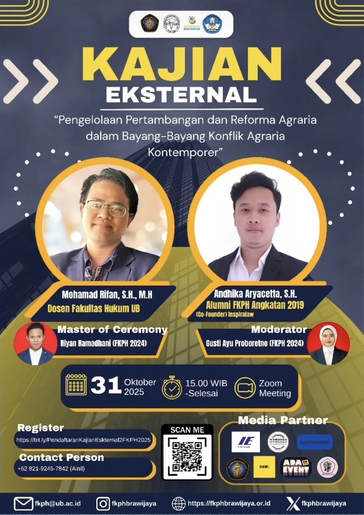 Kajian Eksternal #2 : Program Kerja Forum Kajian & Penelitian Hukum - FH UB