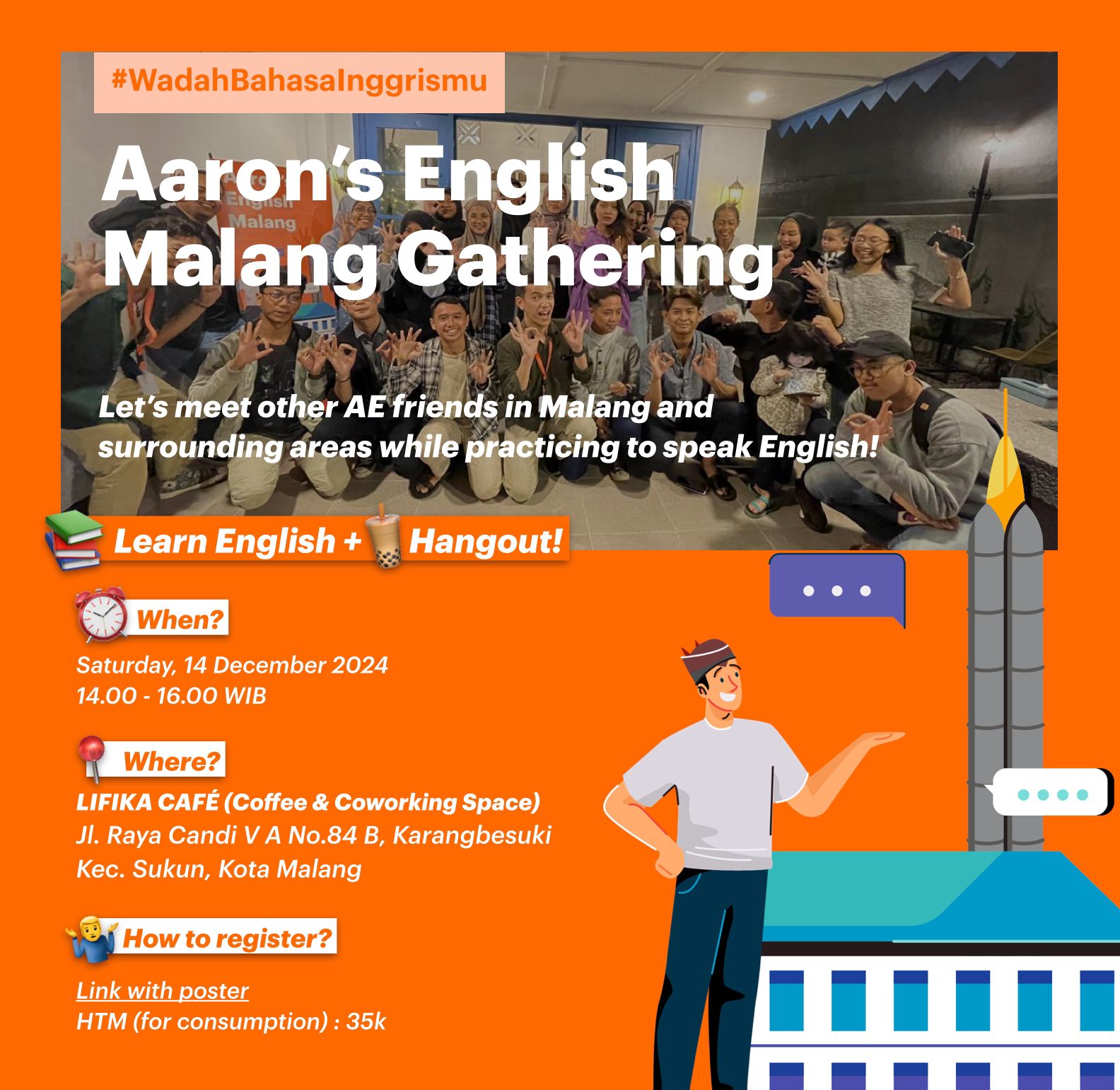 Aaron English Class Program: Kelas Keliling Malang