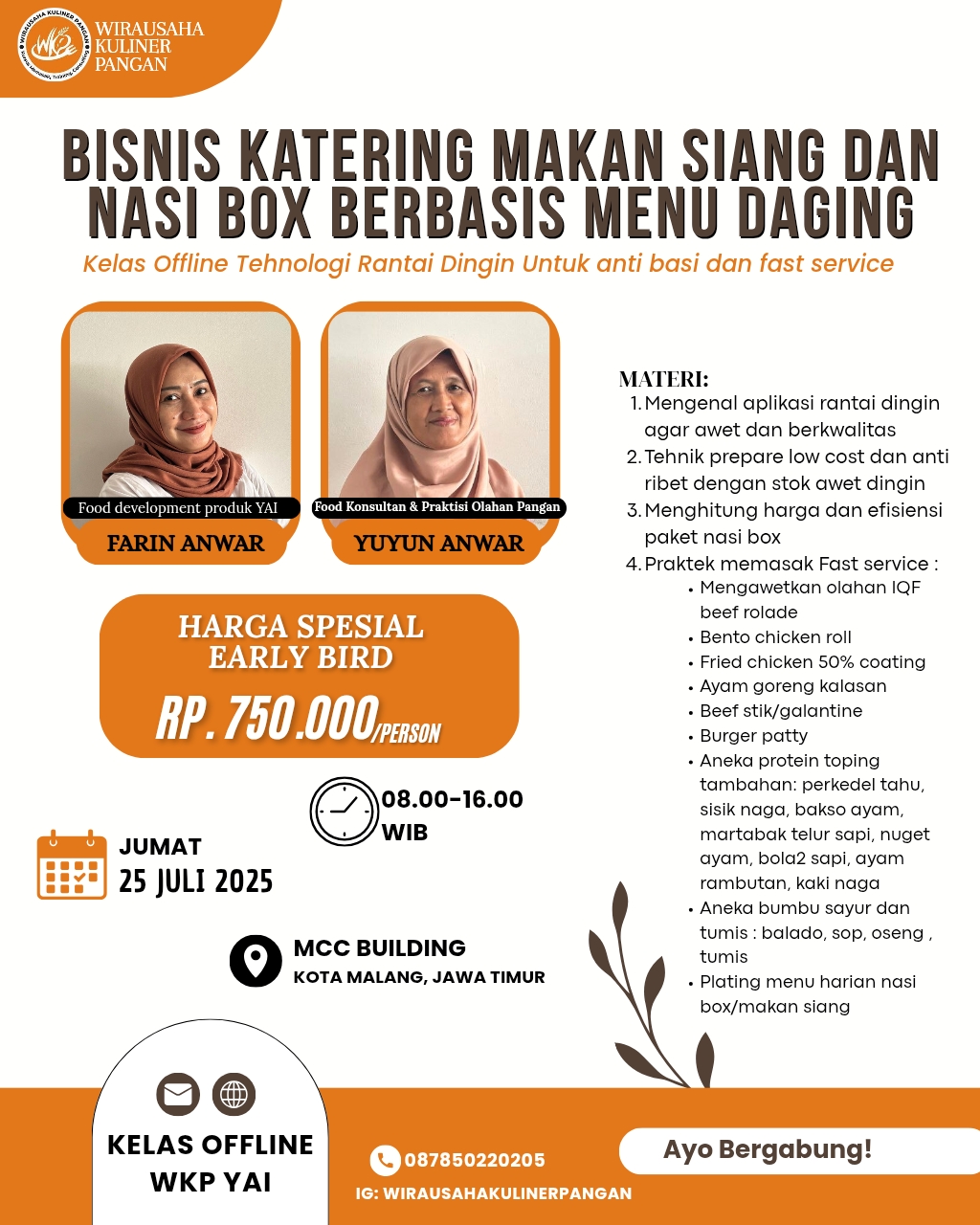 Kelas Offline Catering: Hack Culinary Services