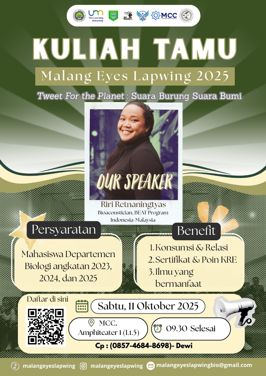 Kuliah Tamu MEL 2025 ~ Tweet for the Planet : Suara Burung Suara Bumi 