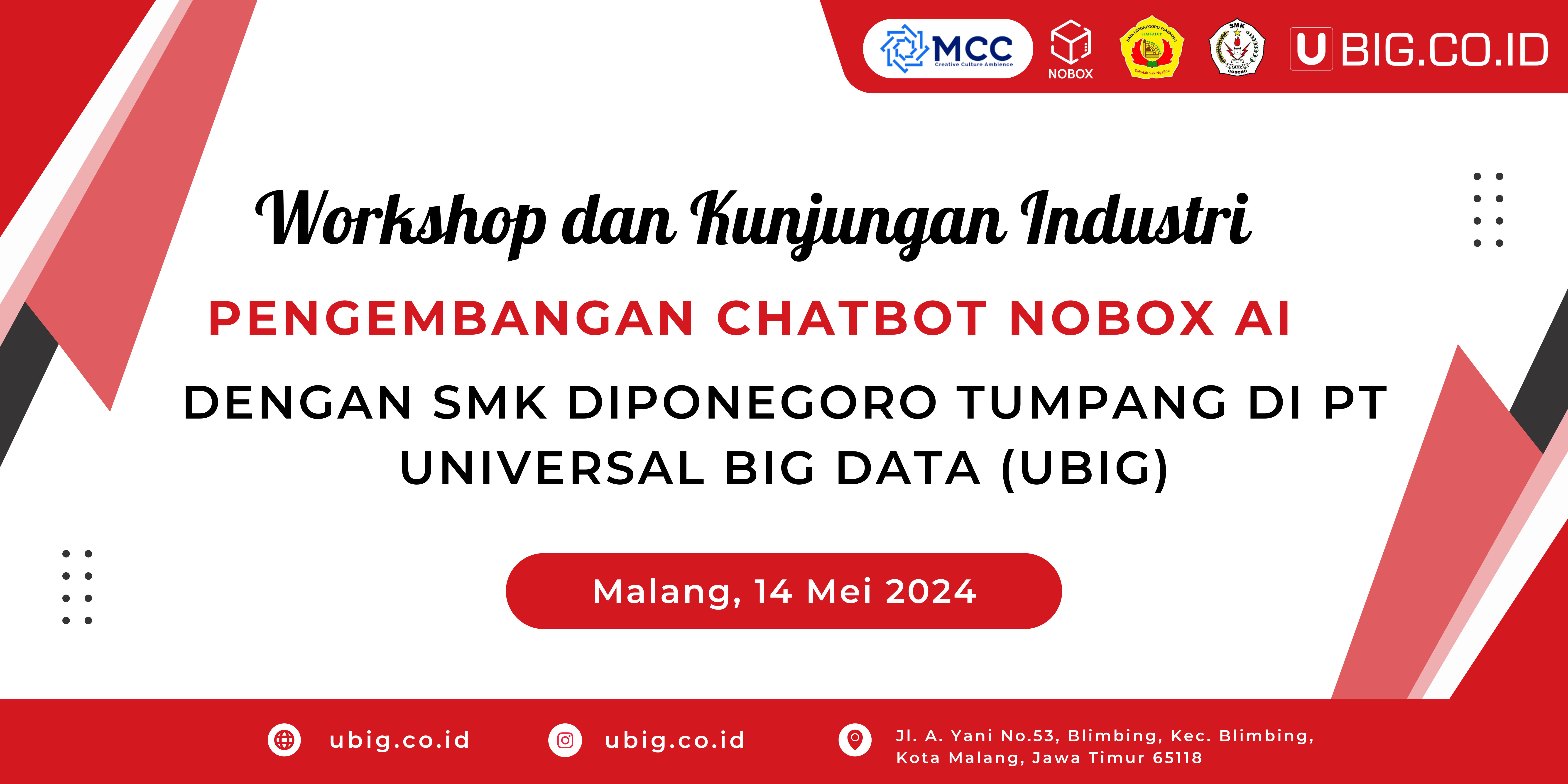 Kunjungan Industri SMK Diponegoro Tumpang di PT Universal Big Data (UBIG)