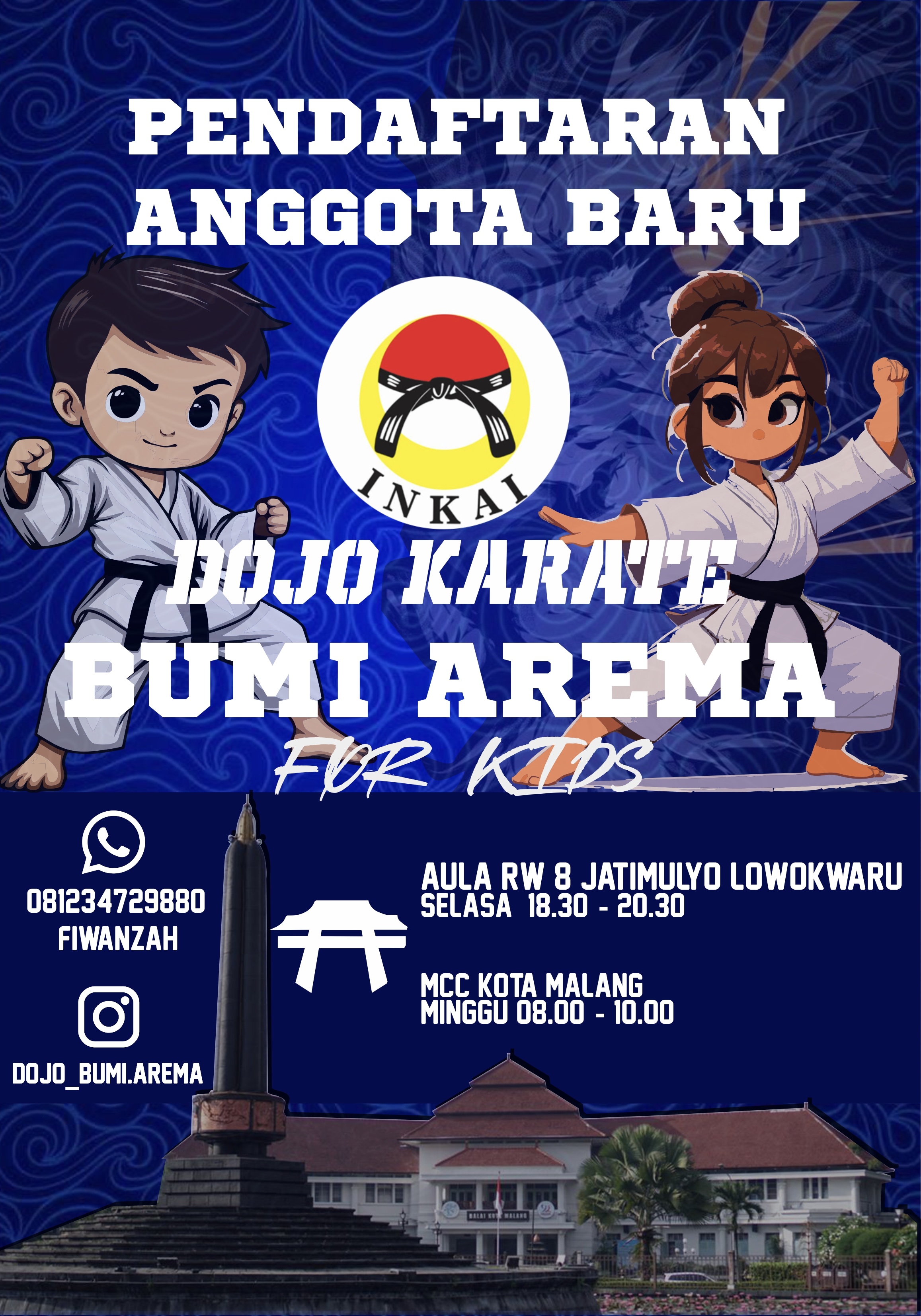 Latihan Rutin Dojo Karate Bumi Arema