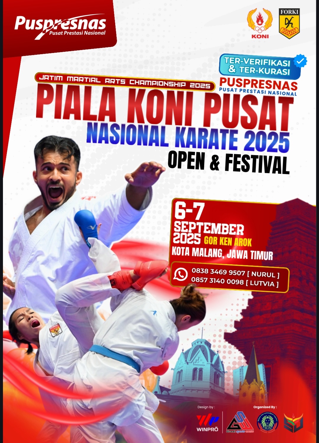 Latihan Karate Persiapan Puspresnas Piala Koni 2025