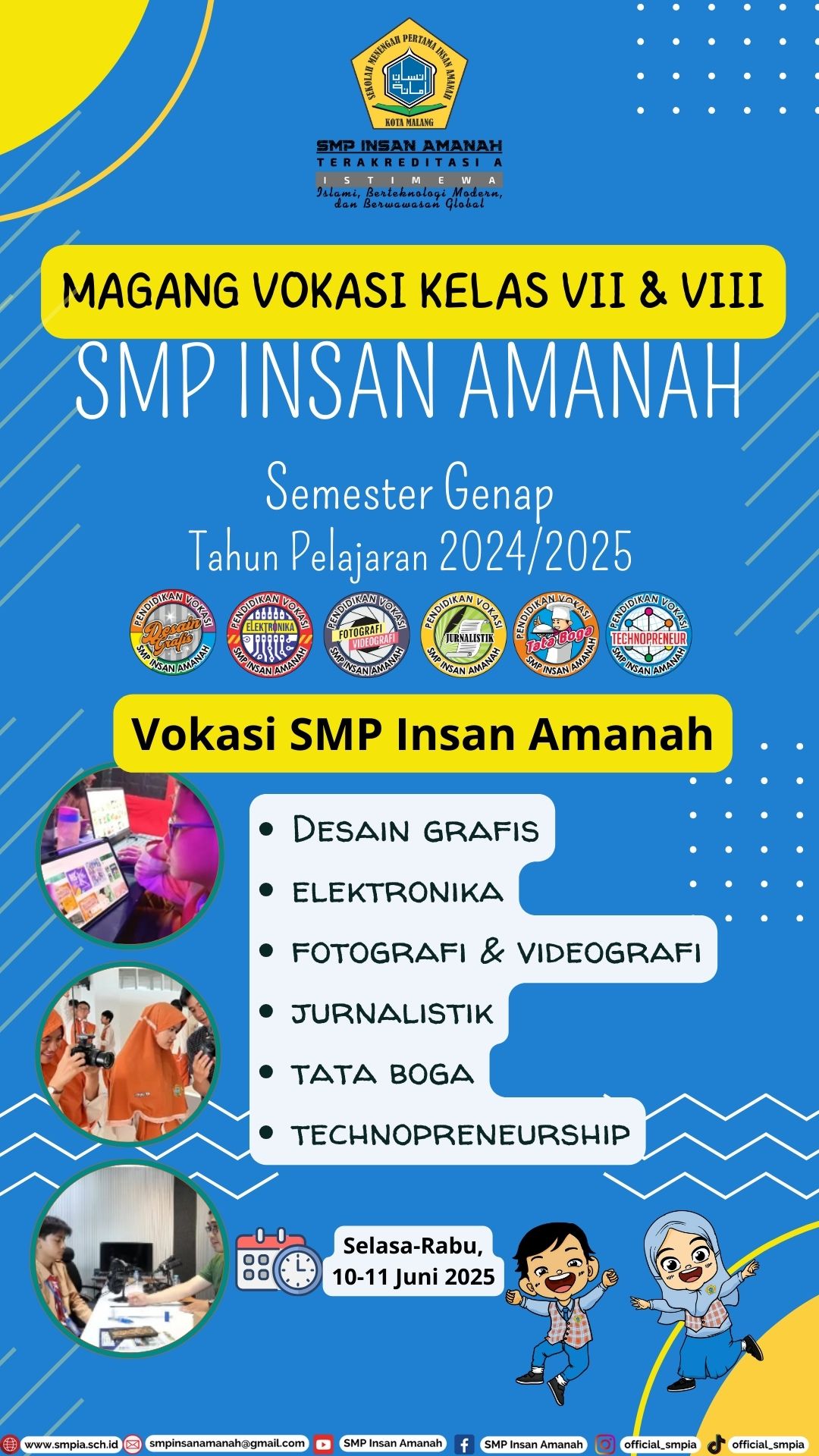 Magang Vokasi Desain Grafis bersama Hai Malang