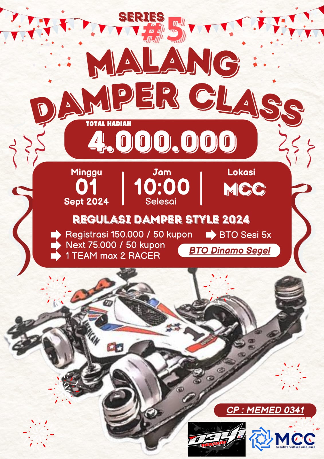 Tamiya Competition: Malang damper class seri 5