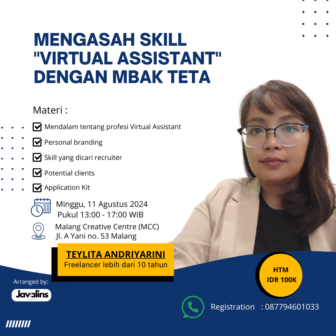 Mengasah Skill Virtual Assistant bersama Kak Teta