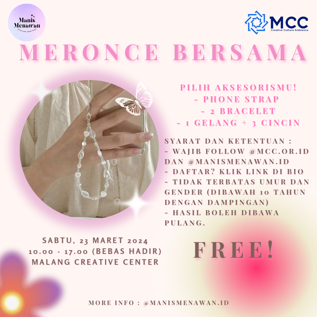 Meronce Bersama Manis Menawan Gratis