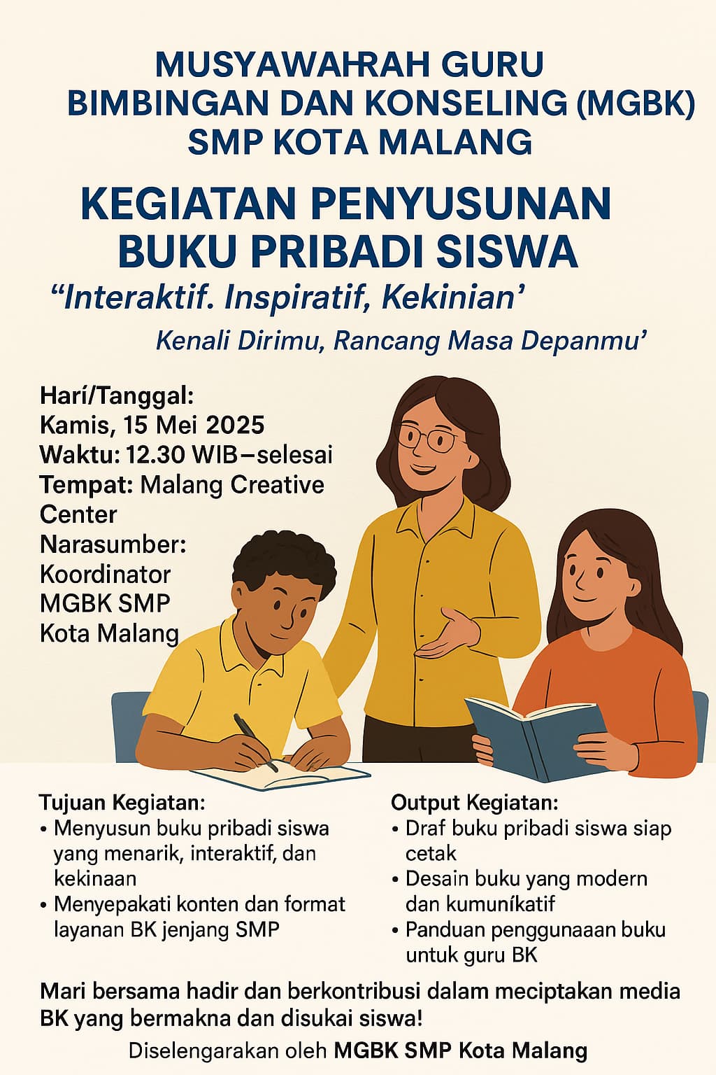 MGBK: Penyusunan Buku Pribadi yang Interaktif, Inspiratif, Kekinian!