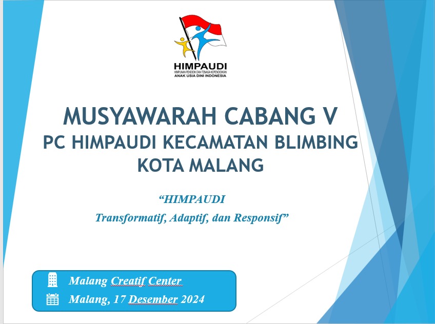 Rapat Kerja & Muscab V Himpaudi Kecamatan Blimbing