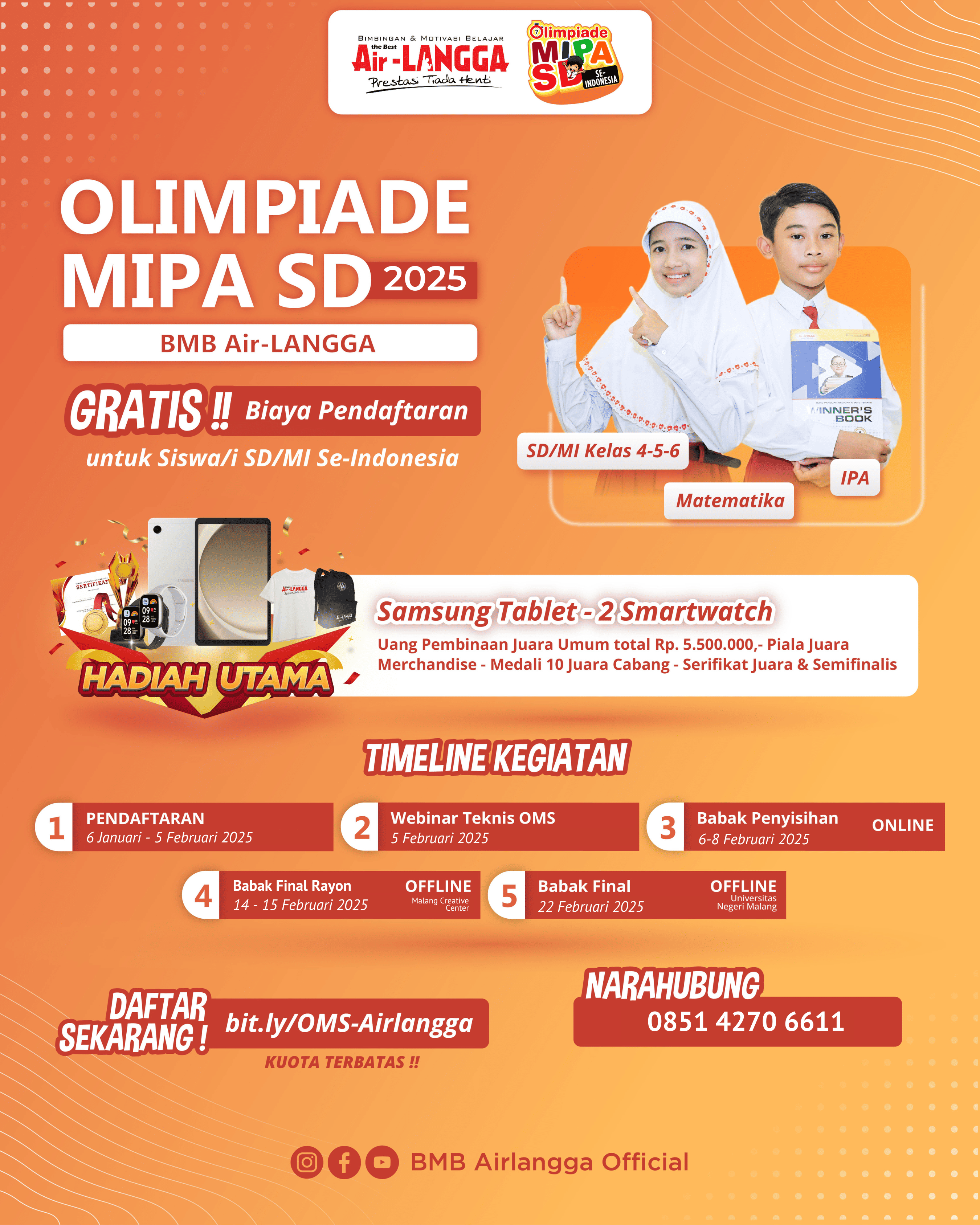 Olimpiade Air-Langga: OMS (OLIMPIADE MIPA SD) 2025