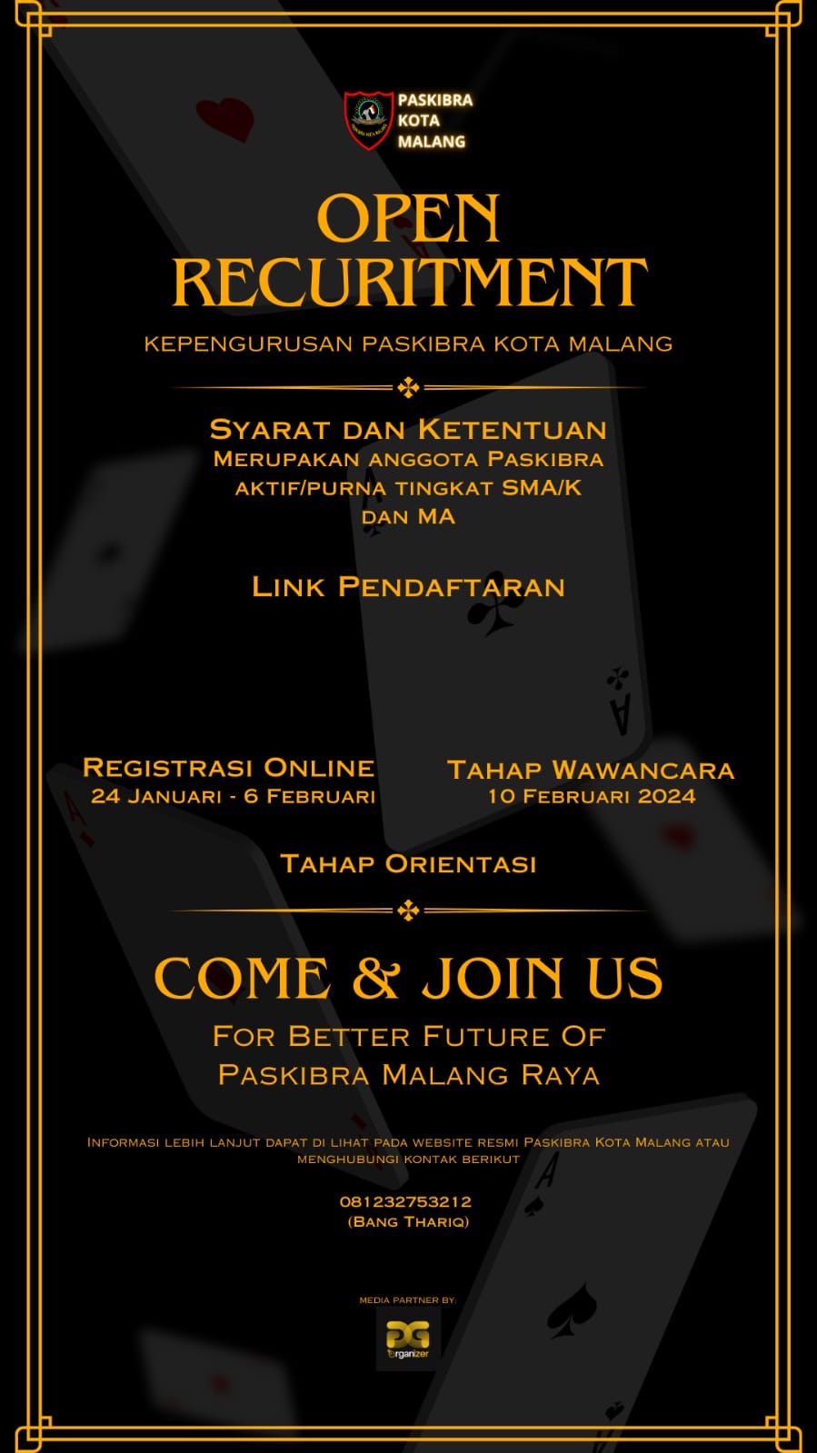 Open Recruitment Paskibra Kota Malang 2024 (Tes Wawancara)