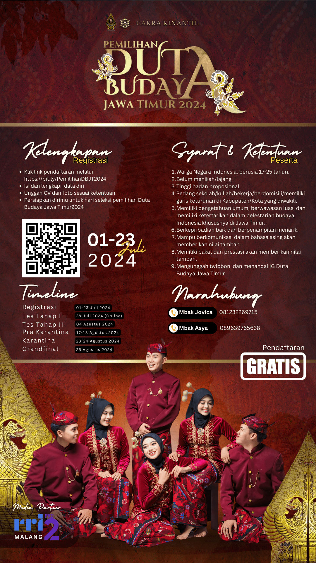 Pemilihan Duta Budaya Jawa Timur 2024