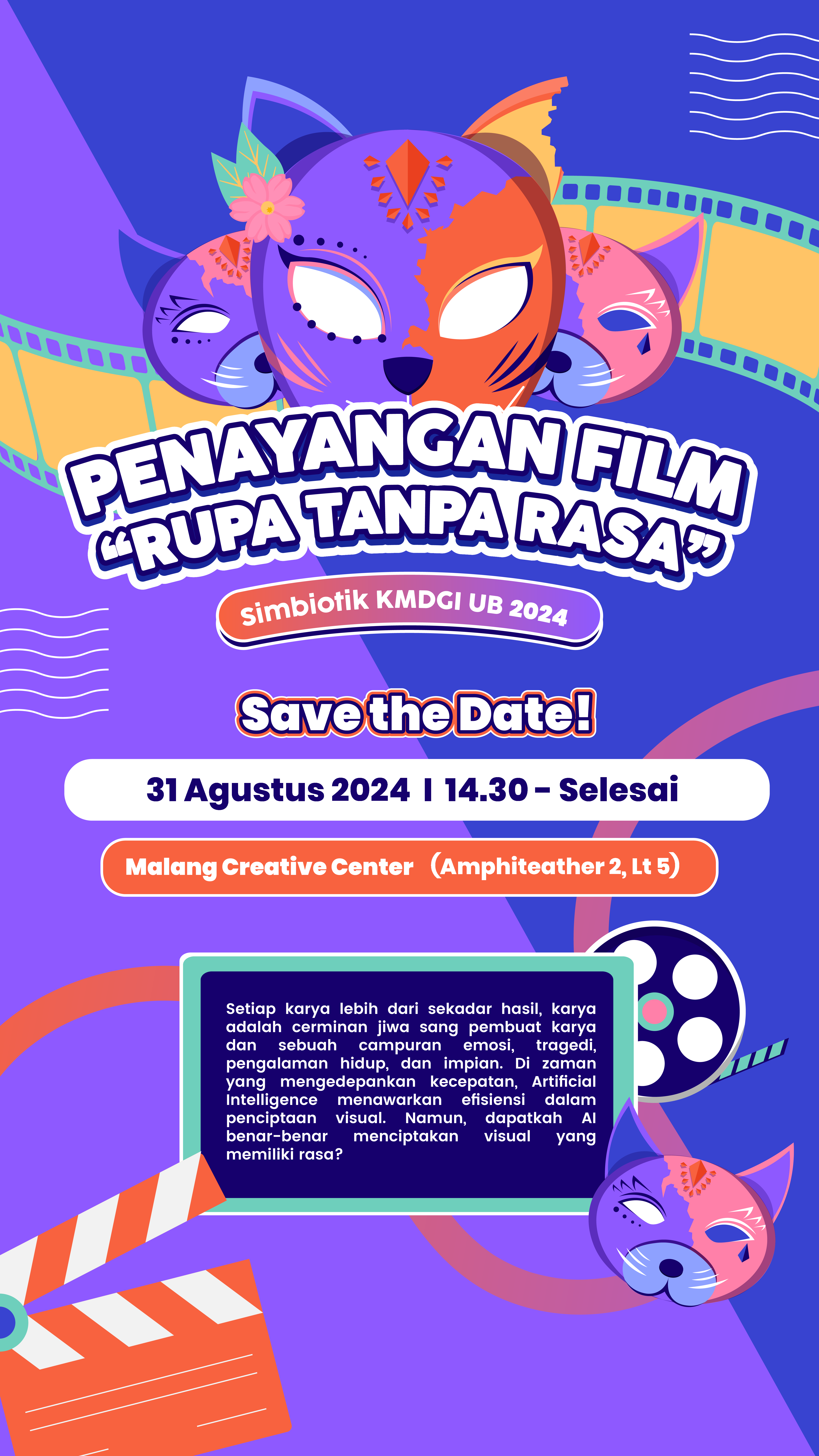 Penayangan Film 'Rupa Tanpa Rasa' oleh KMDGI Universitas Brawijaya
