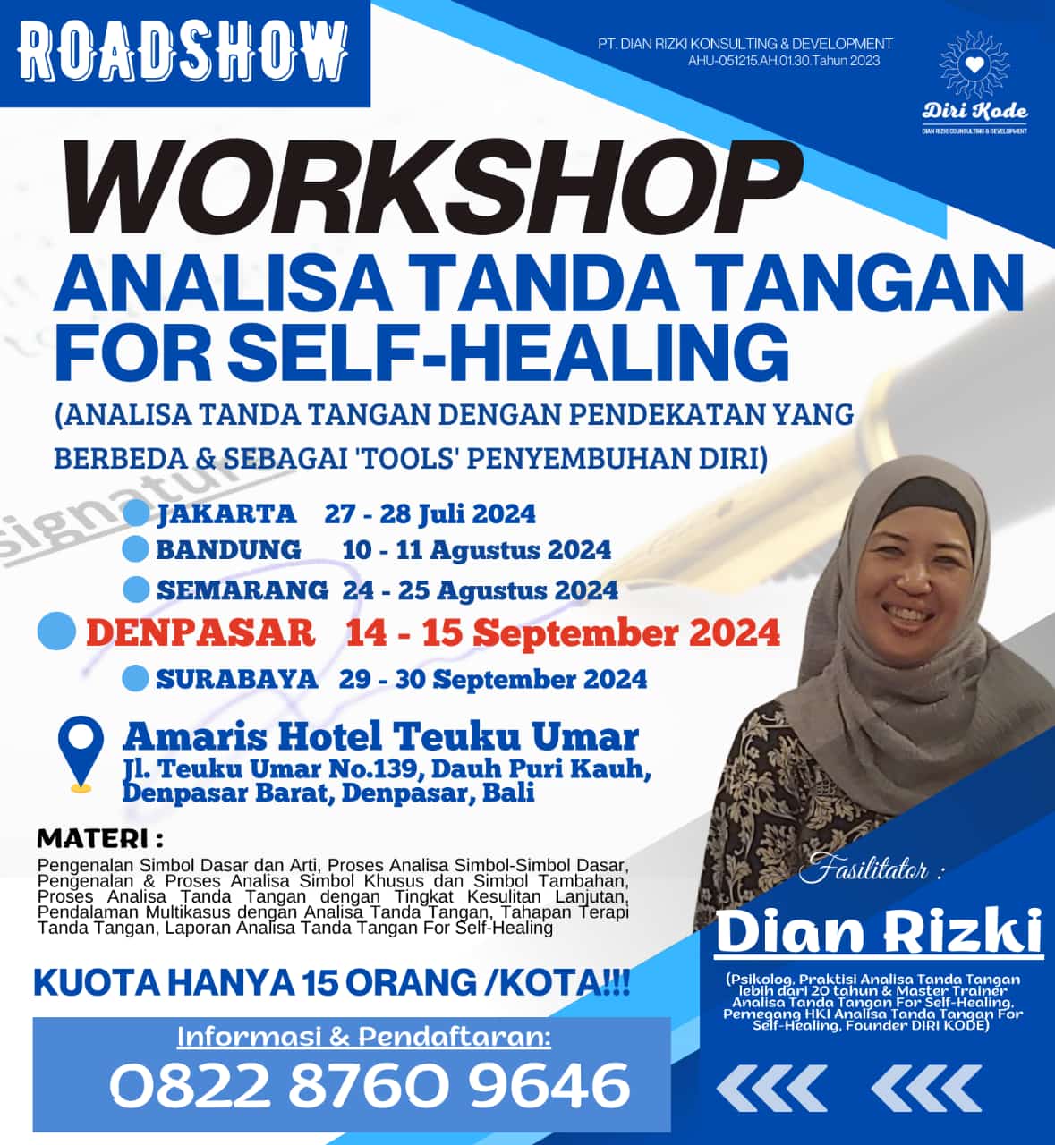 Privat Class: Analisa Tanda Tangan for Self Healing