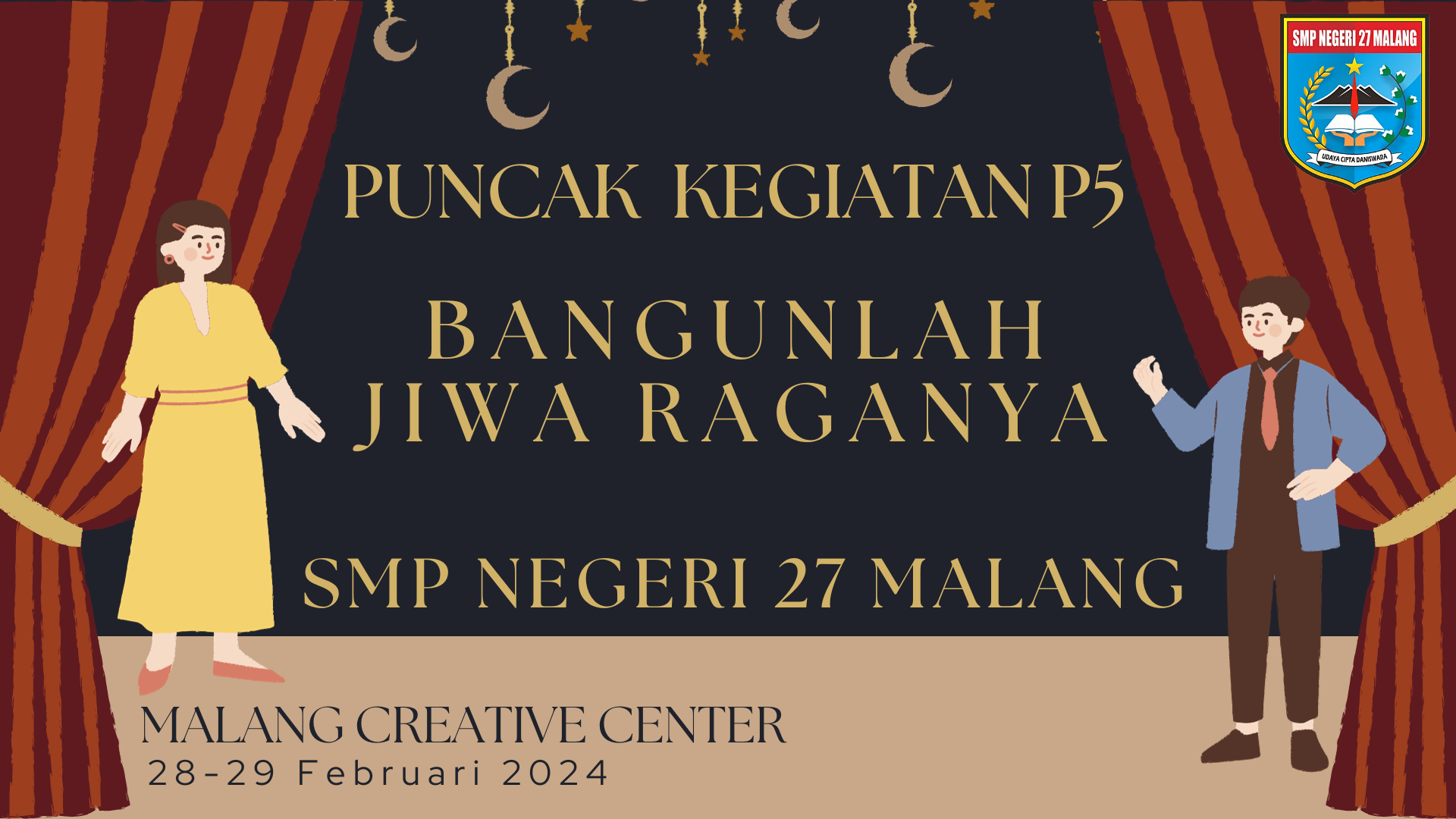 Puncak Kegiatan P5 Bangunlah Jiwa Raganya : Penayangan Film Alangkah Lucunya Negeri Ini dan  Pertunjukan Fashion Show & Pidato Motivasi by Muschestra Public Speaking