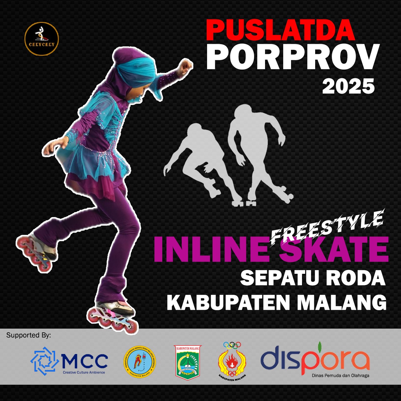 Latihan Sepatu Roda Freestyle Kabupaten Malang untuk Porprov 2205 