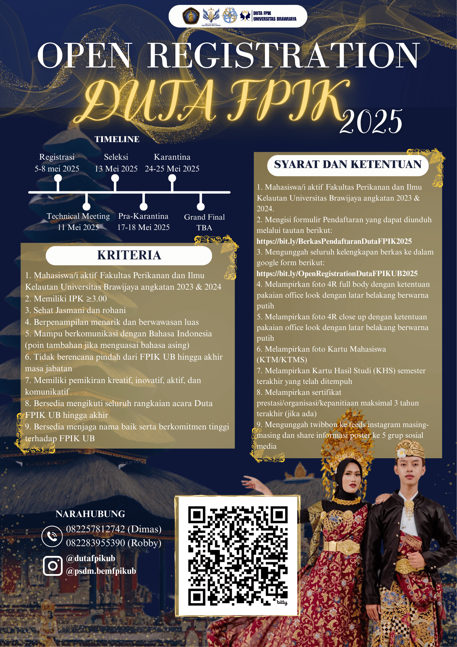 Seleksi Duta Fakultas Perikanan dan Ilmu Kelautan Universitas Brawijaya