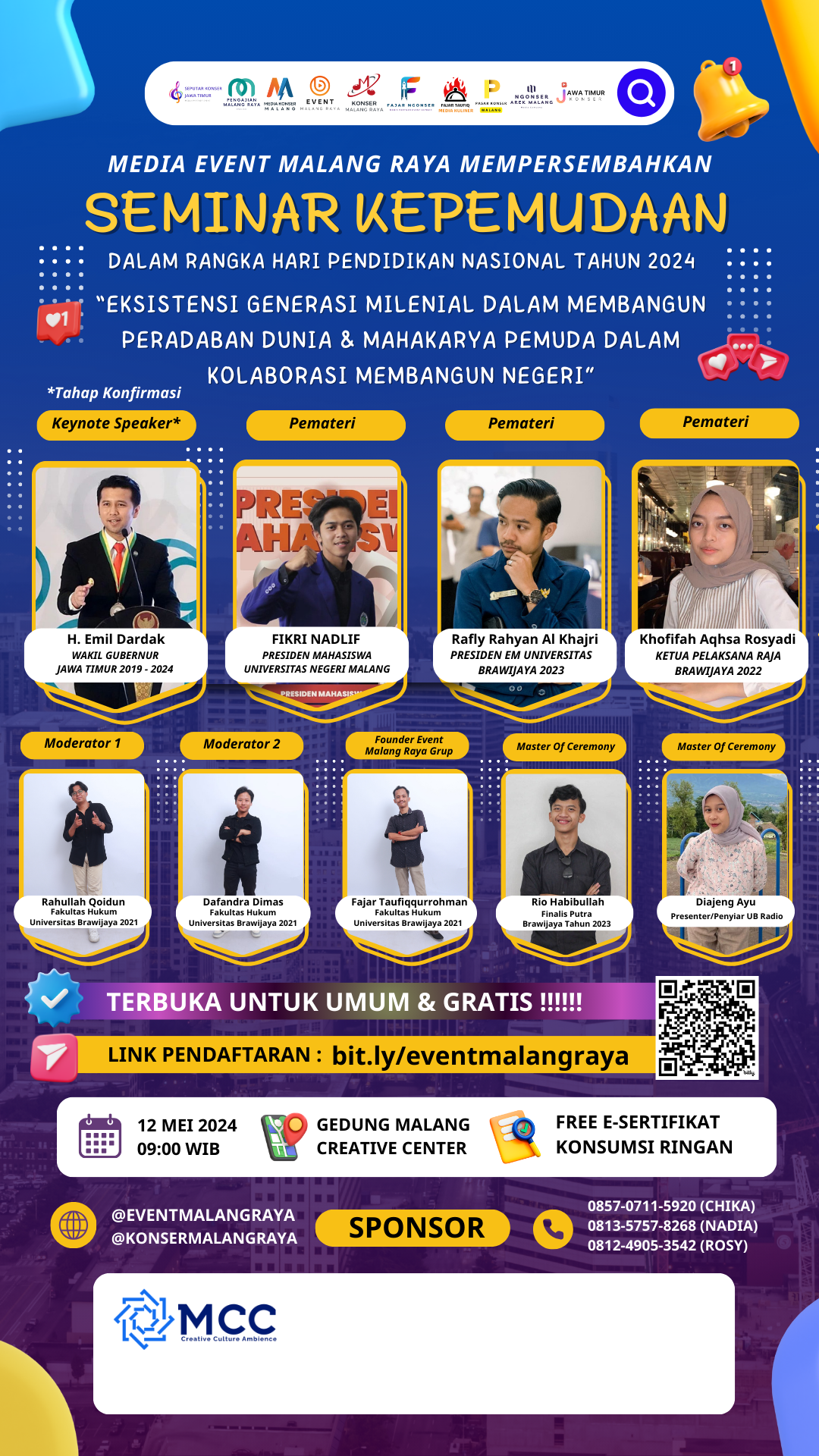 Seminar Hari Kepemudaan Dalam Rangka Hari Pendidikan Nasional Tahun 2024 Kota Malang