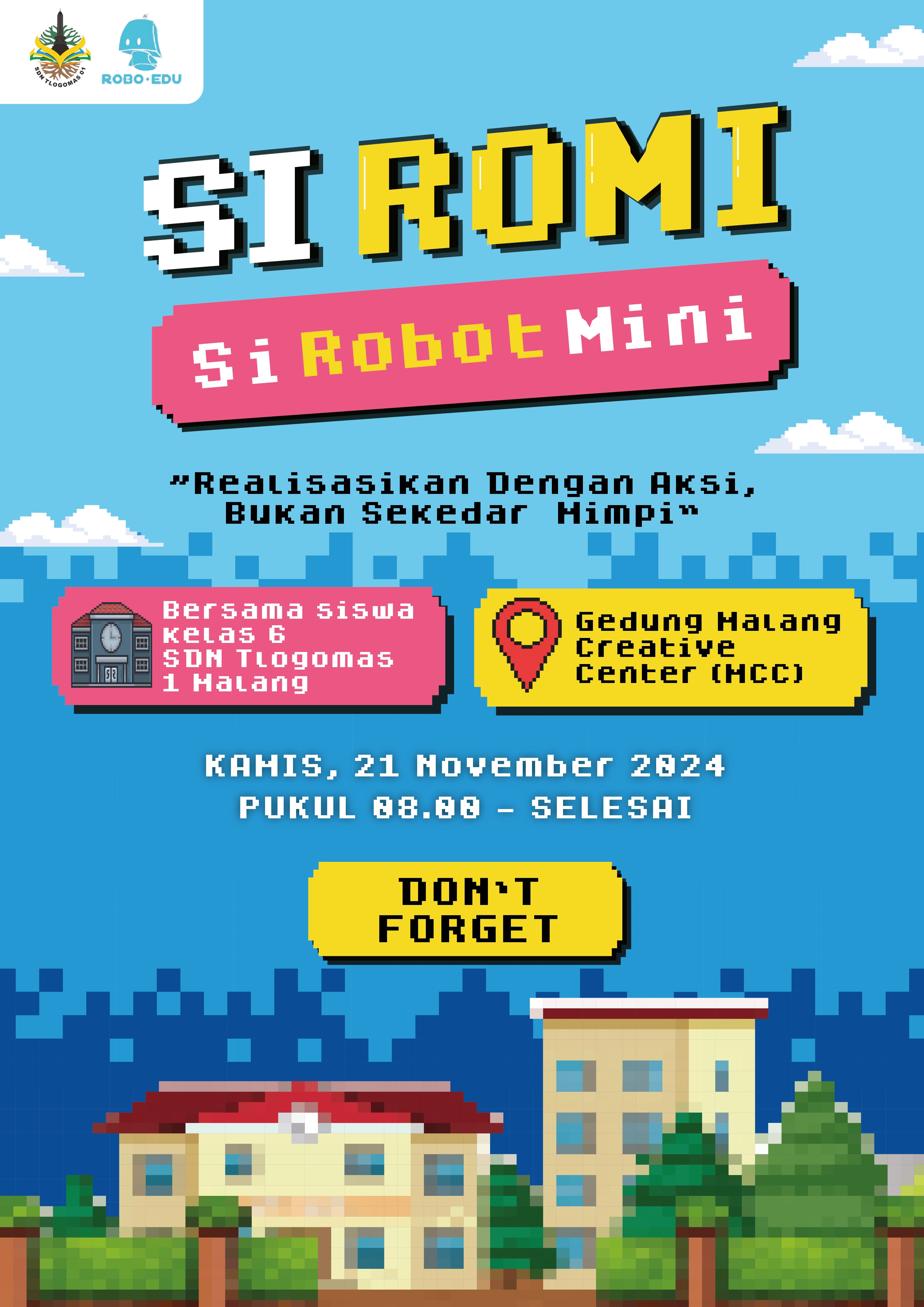 Si Romi ( Si Robot Mini): Kolaborasi Kegiatan P5 bersama SDN Tlogomas 1