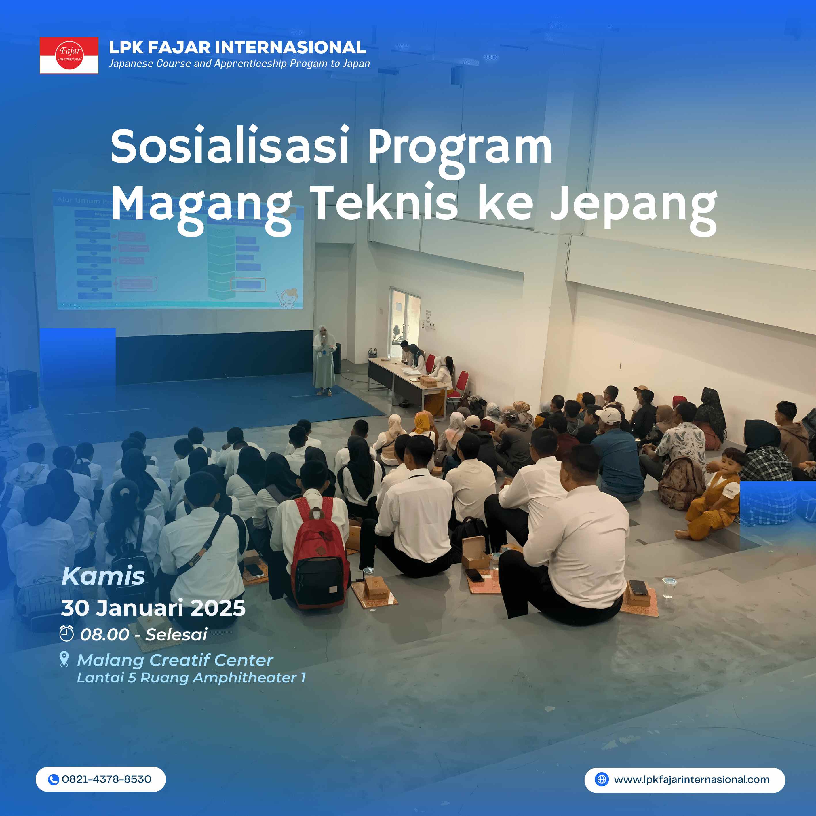 Sosialisasi Persiapan Internship Peserta Pelatihan Bahasa Jepang