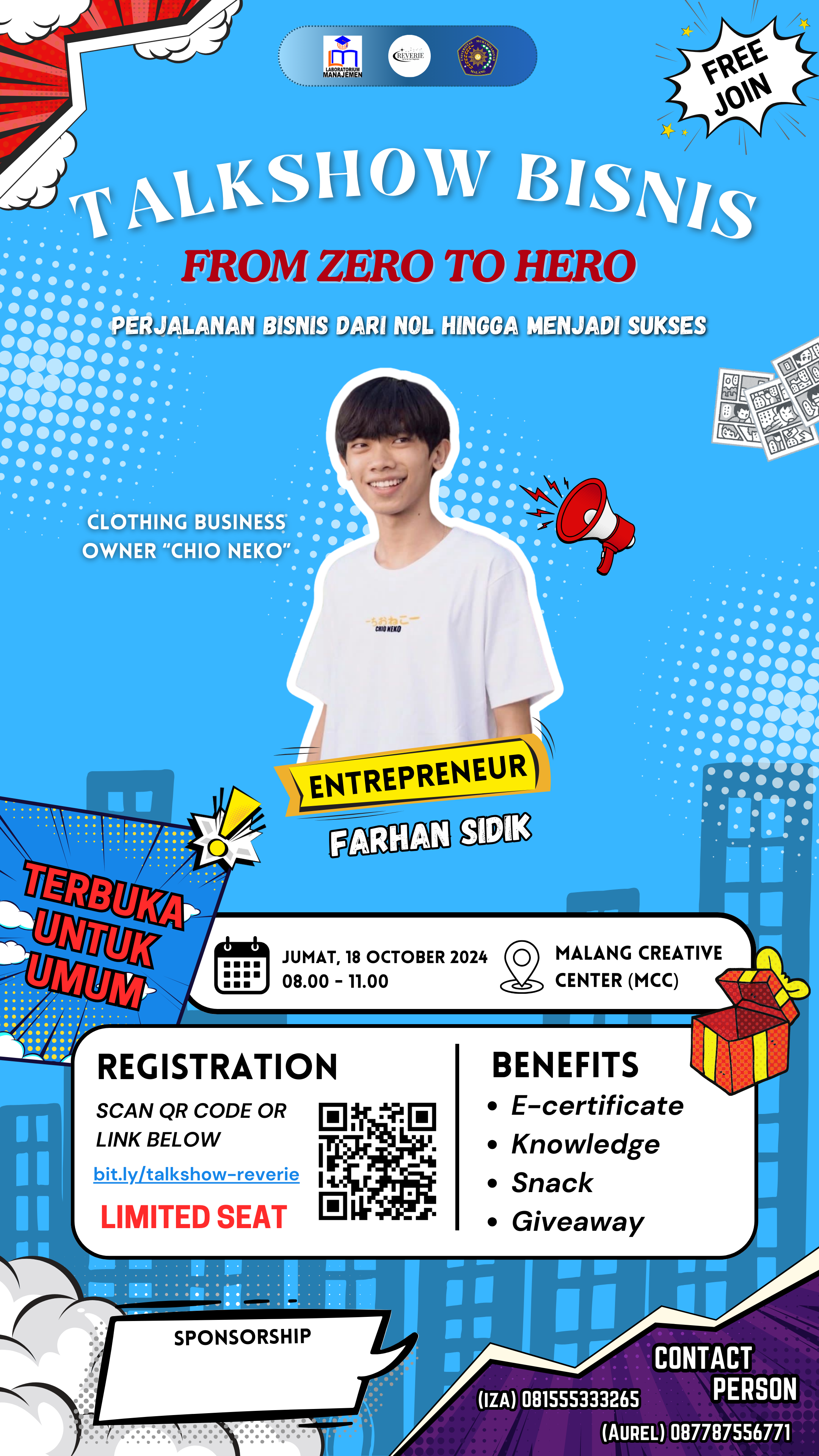 Talkshow Event "From Zero To Hero" bersama Owner Chioneko.katalog