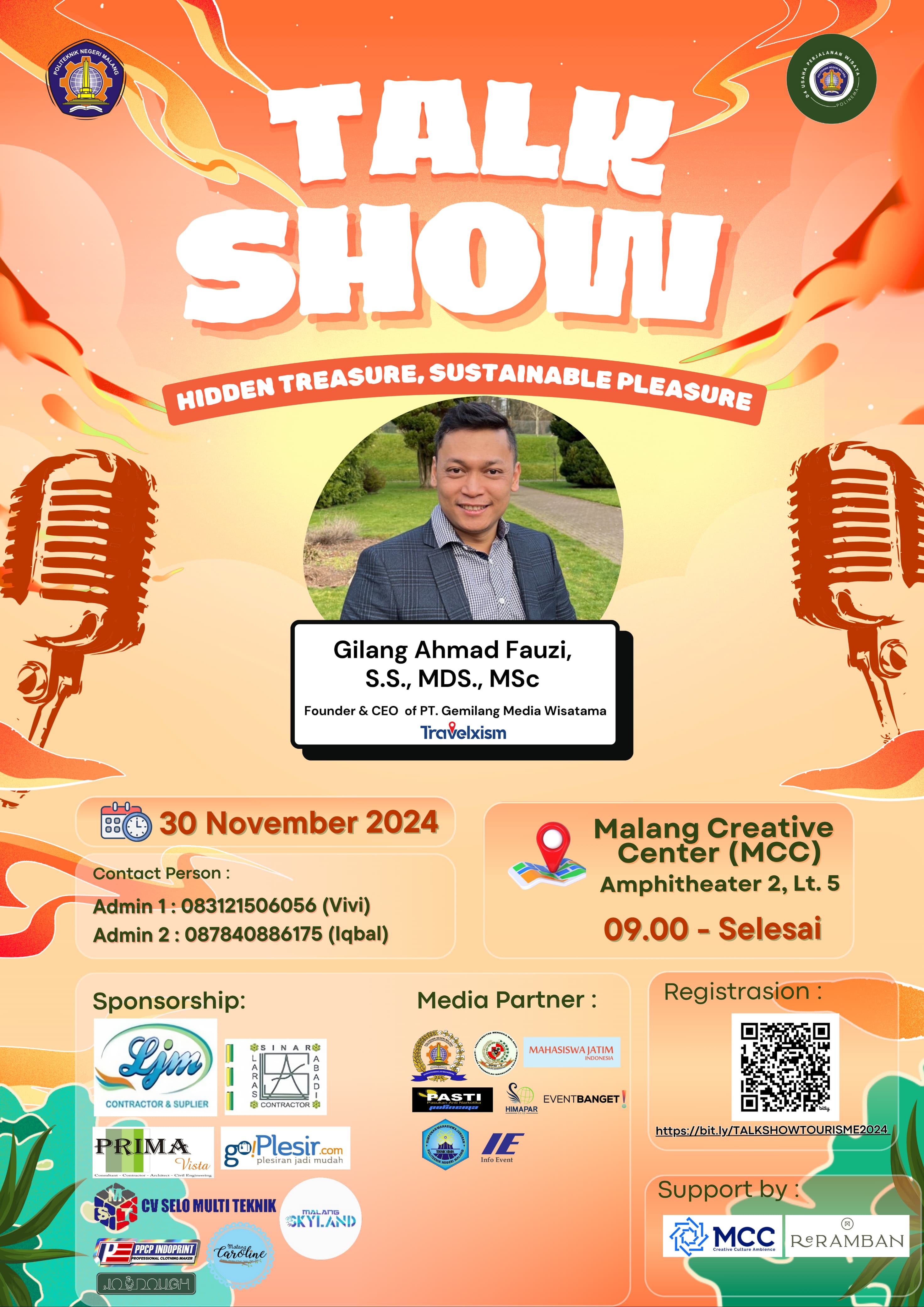 Talkshow Tour Is Me: Sustainable Tourism bersama Founder dan CEO TRAVELXISM serta Pameran Produk oleh Reramban