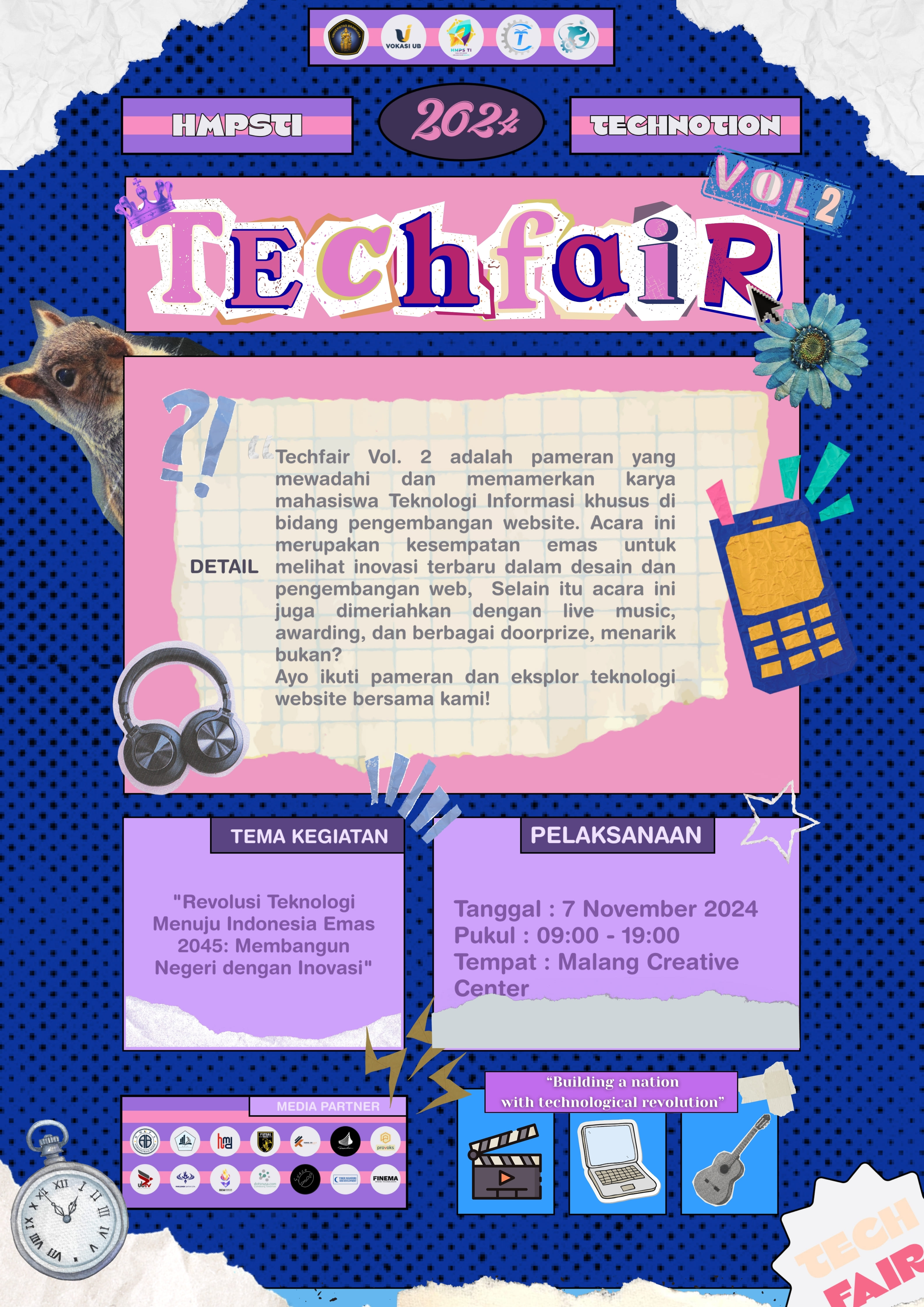 Pameran Karya Mahasiswa Prodi Teknologi Informasi dengan tema  "Techfair"