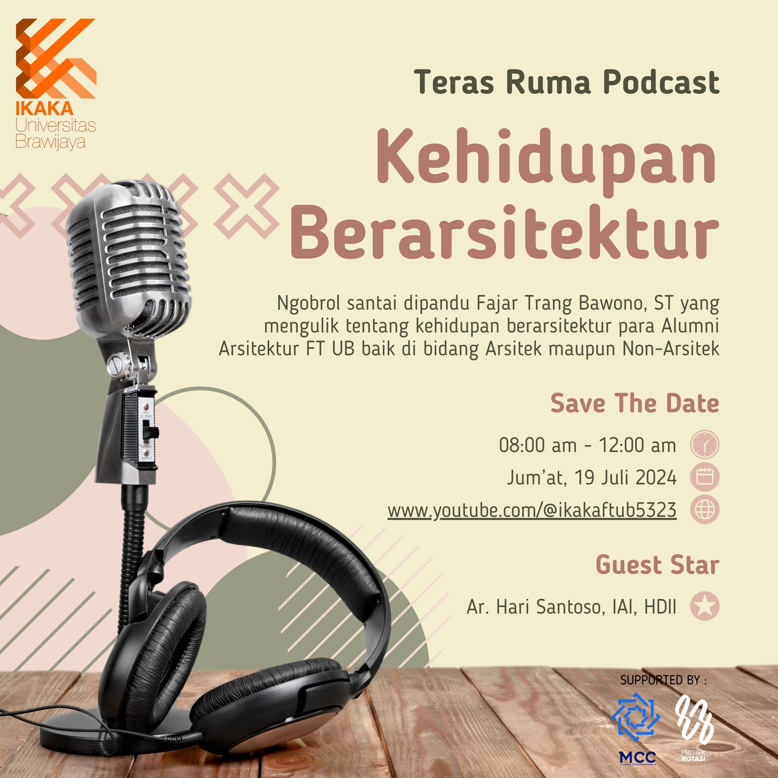 Teras Ruma Podcast "Kehidupan Berarsitektur"