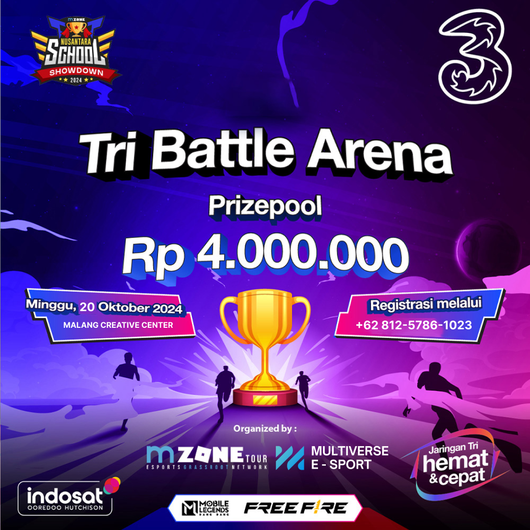 Pertandingan Esports antar Pelajar di Malang.