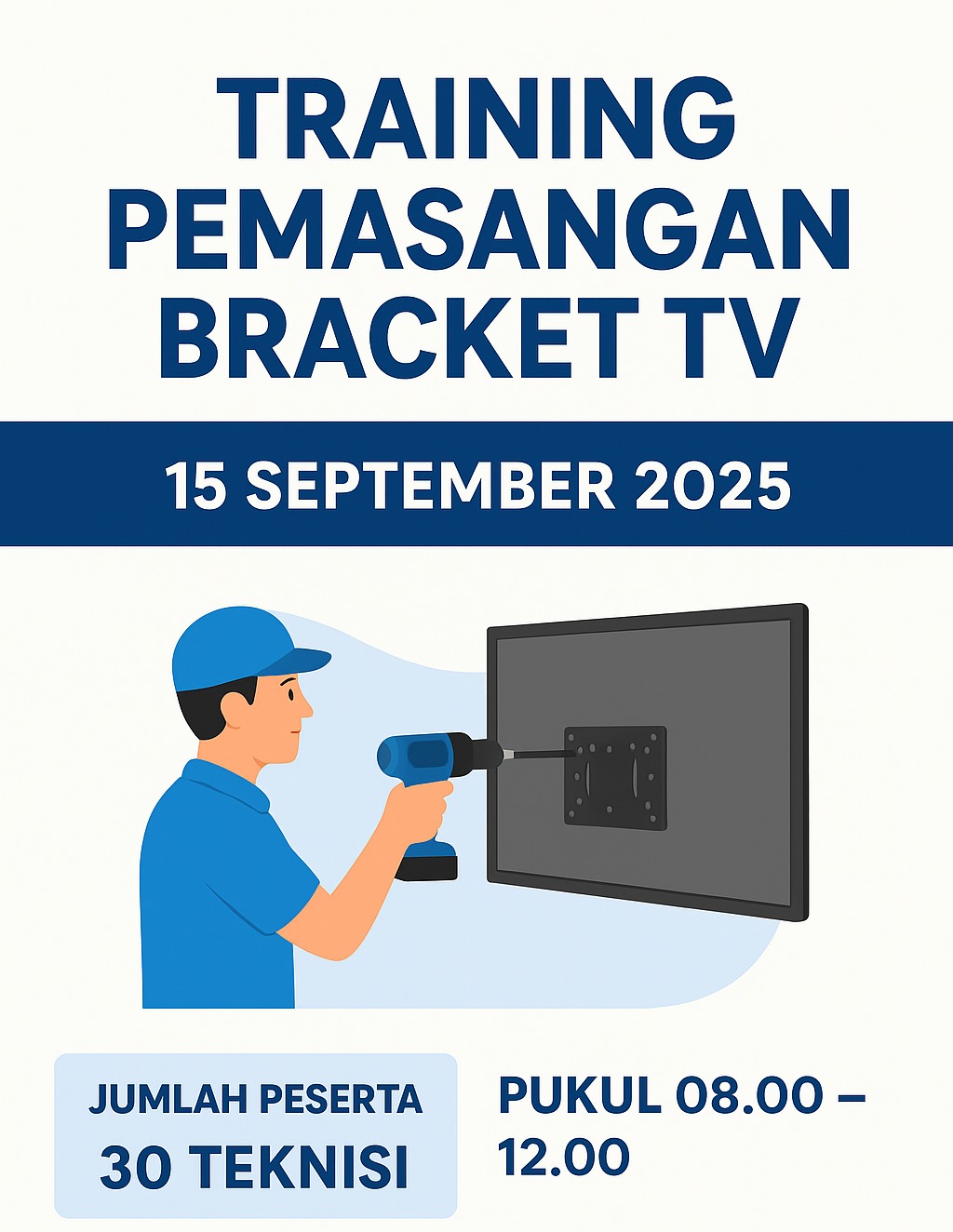 Training Pemasangan Bracket TV