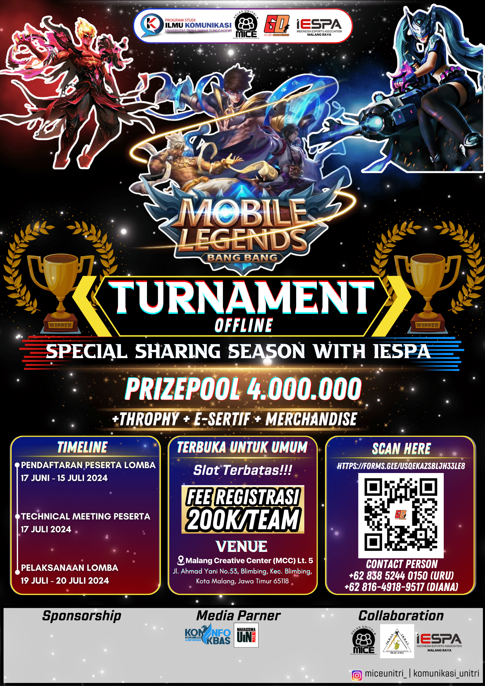 Turnament Mobile Legends & Sharing Session