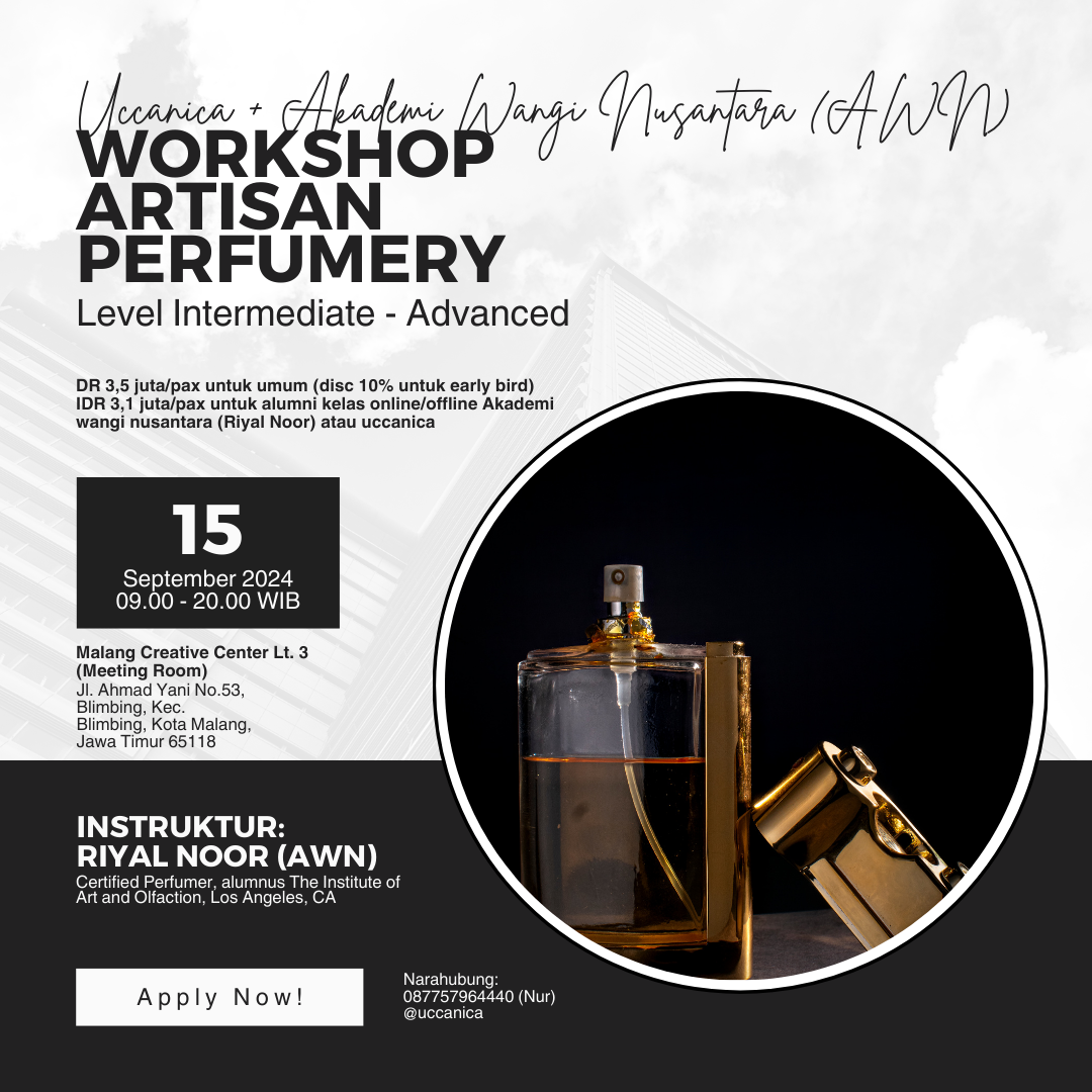 Workshop Artisan Perfumery Level Intermediate - Advanced