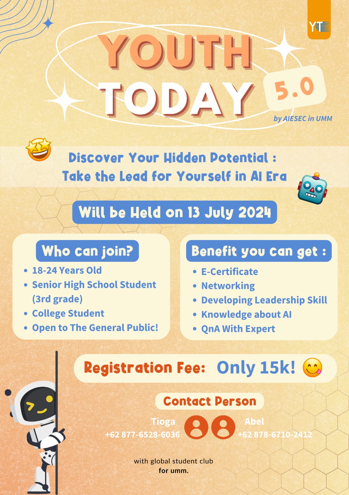 Seminar Youth Today “Discover Your Hidden Potential: Take the Lead for Yourself in AI Era”